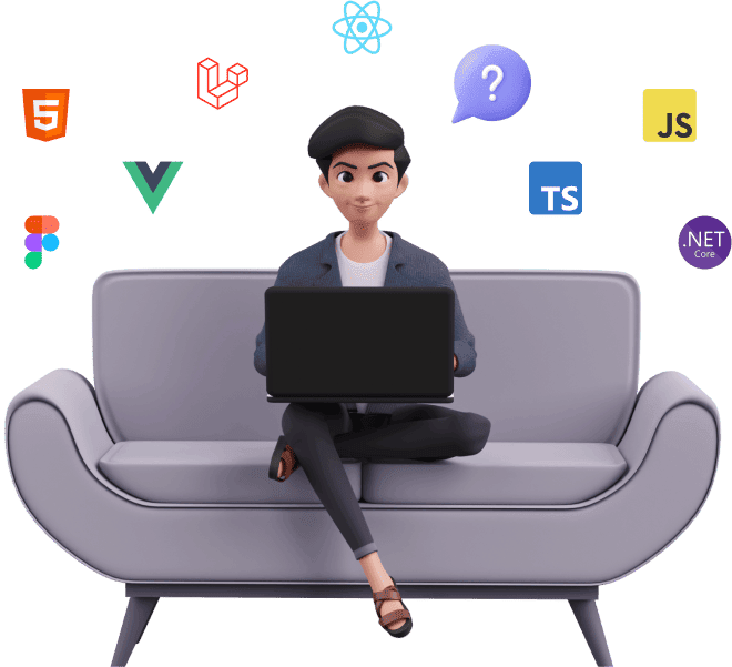 faq boy with logos